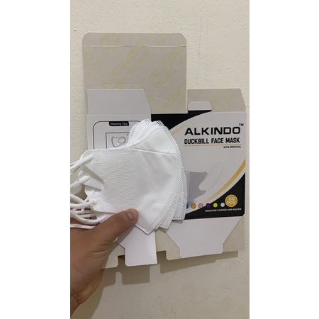 MASKER DUCKBILL ALKINDO GARIS PUTIH