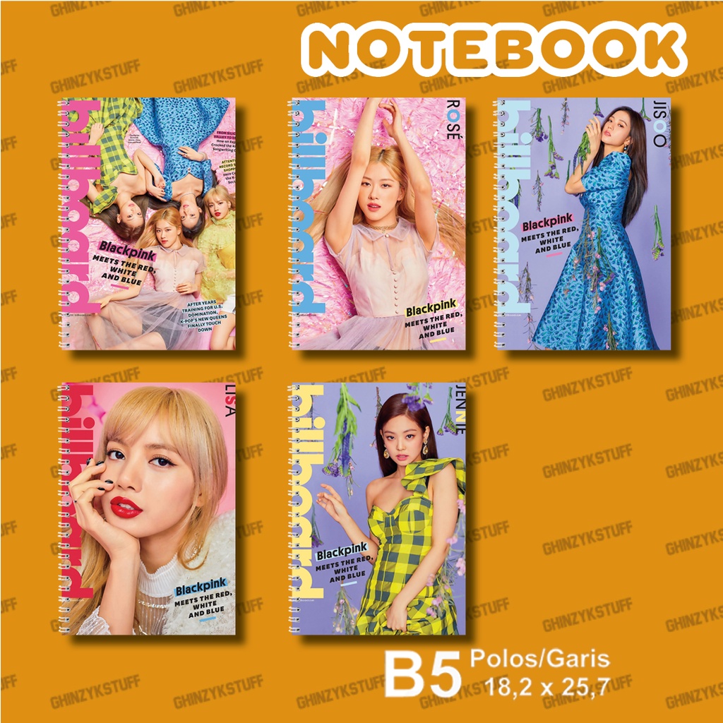 

Notebook KPOP BLACKPINK Billboard B5 18,2 x 25,7 cm KPOP Merchandise
