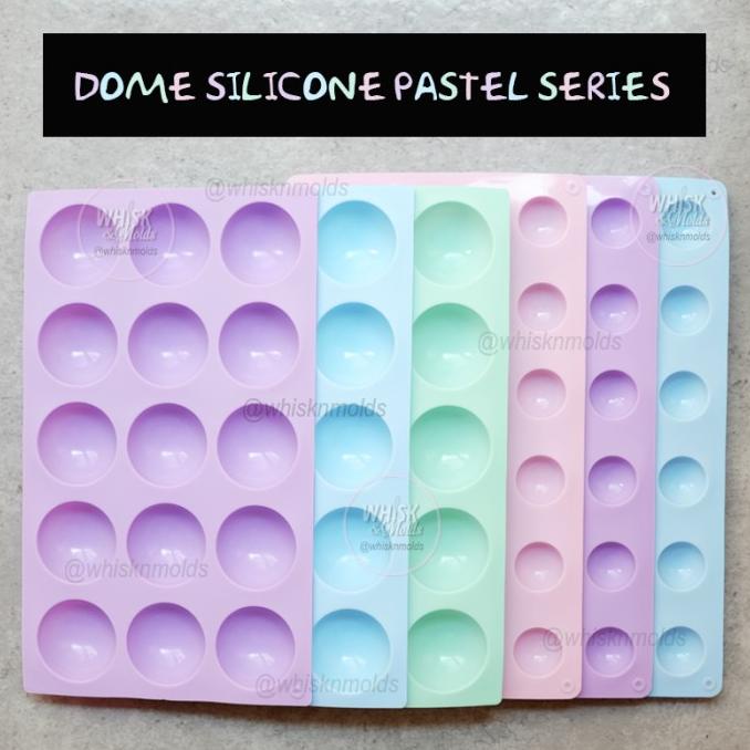 ------] Cetakan Silikon Setengah Lingkaran Dome Silicone Mold Medium