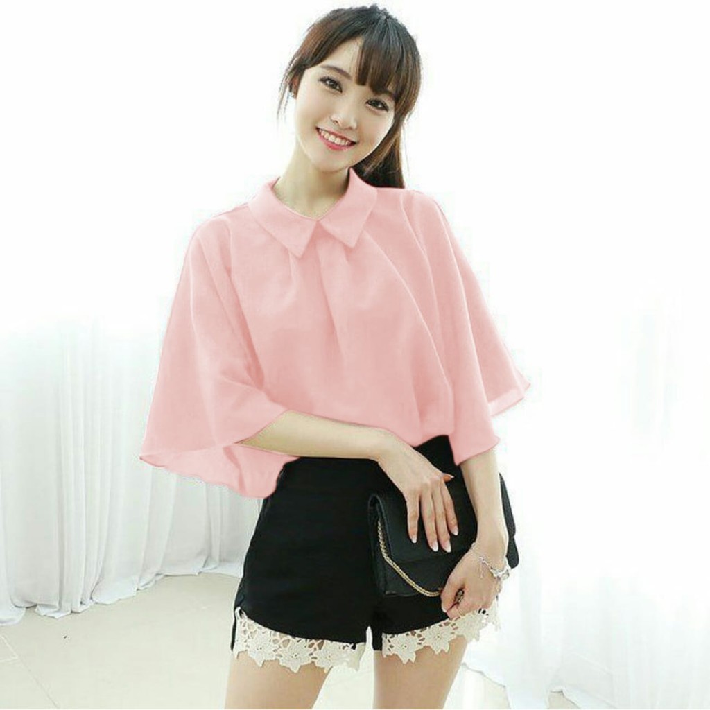 Q- GIGI BLOUSE/ ATASAN LENGAN PENDEK/ TERBARU