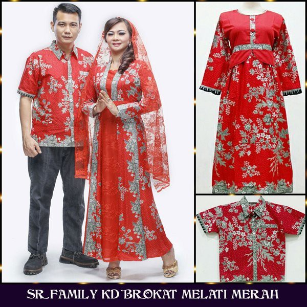 BATIK COUPLE SARIMBIT KELUARGA ANAK TERBARU JUMBO KEKINIAN MURAH PASANGAN GAMIS KD MELATI WARNA BIRU