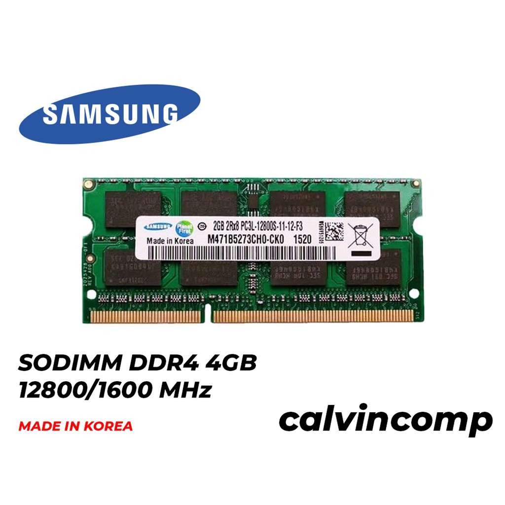 Memory Laptop / RAM SODIMM KINGSTON DDR4 4GB 1.35v 1600 MHz (LV)