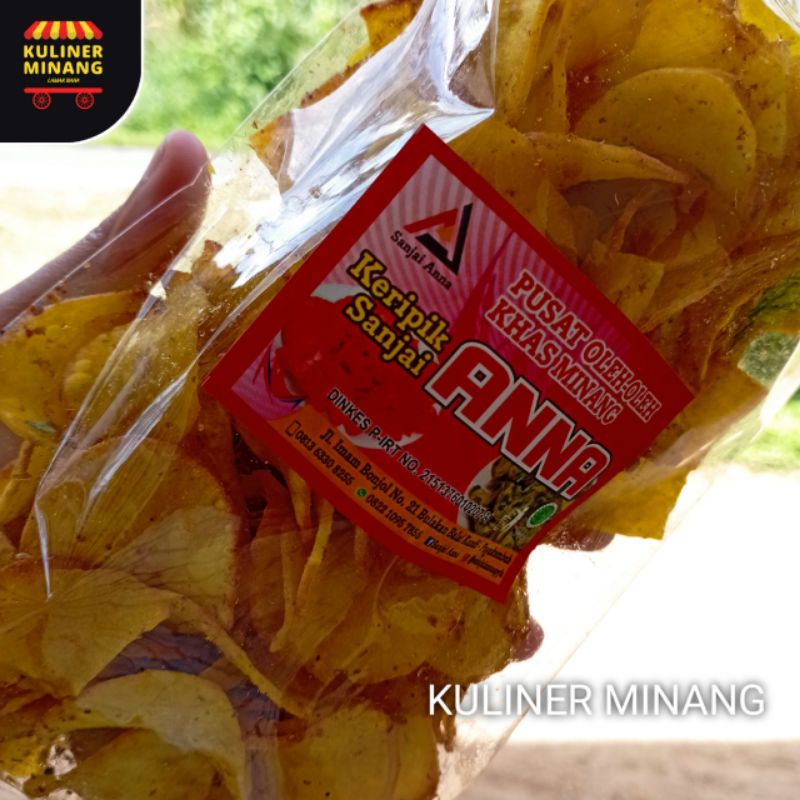 

Sanjai Kuning Bumbu Anna Oleh-Oleh Asli Cemilan Kampung Makanan Khas Payakumbuh Padang Jajanan Snack Kuliner Minang Kabau AX00