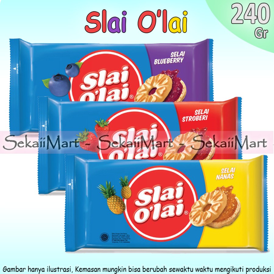 

ROMA Slai O'Lai Biskuit Dengan Selai Buah 280g - SLAI OLAI Biscuit