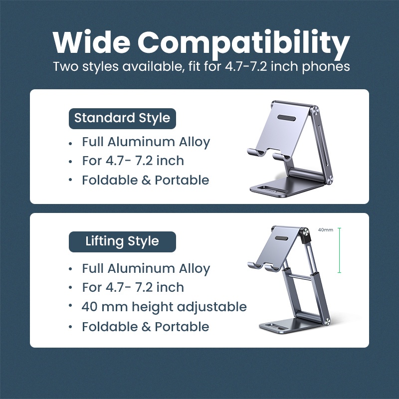 Ugreen Stand Holder Hp / Tablet Bahan Aluminum