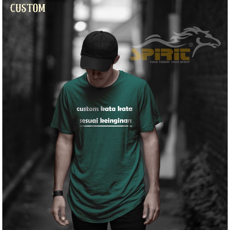 Kaos Sablon CUSTOM | Kaos Custom Tulisan | Baju Custom | Kaos Sablon Desain Sendiri Dewasa