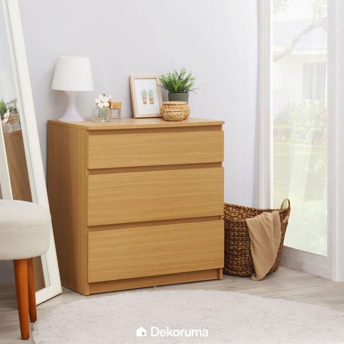 [Sale] Moku Lemari Laci Kayu 3 Susun Drawer [Terlaris]
