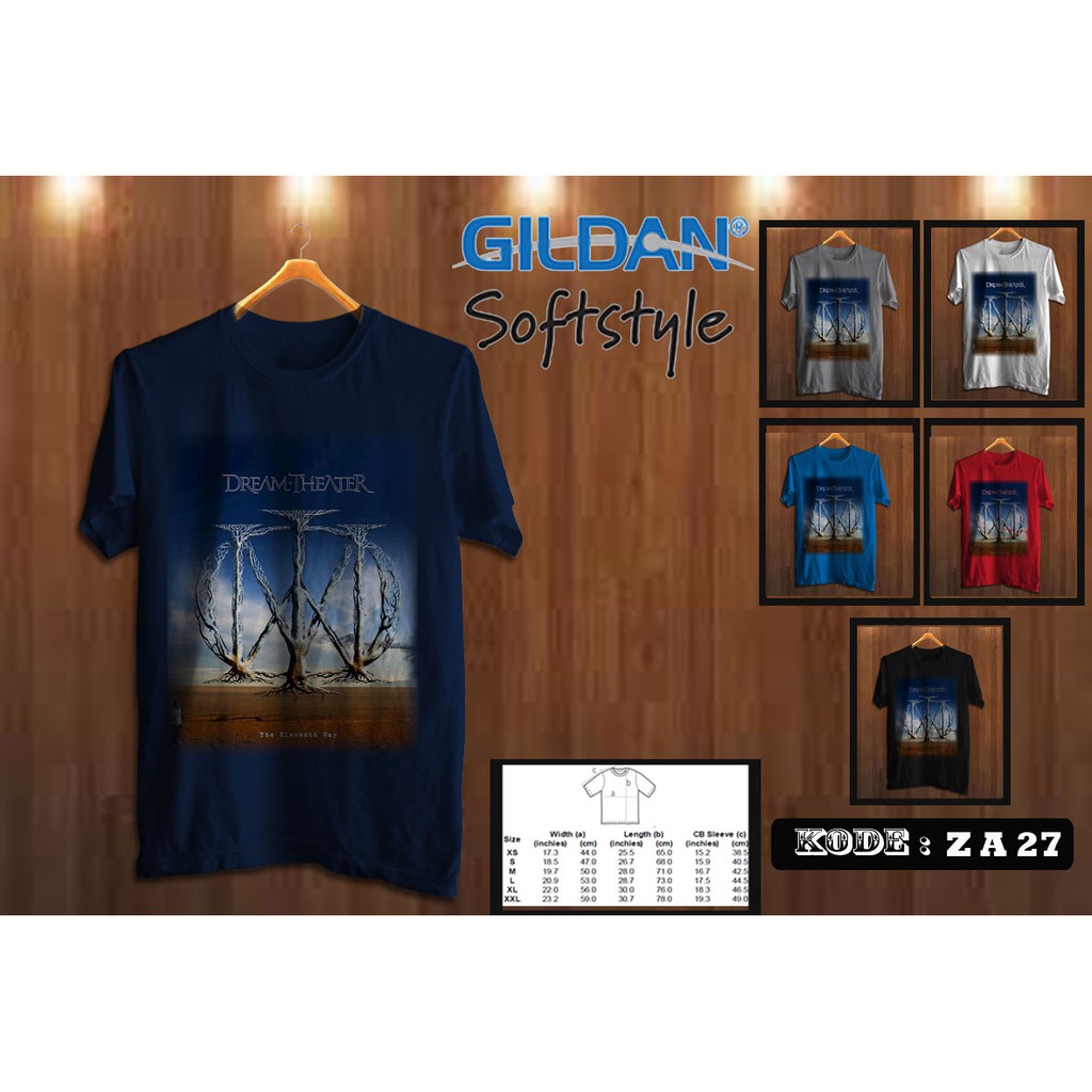 Kaos DREAM THEATER tag original gildan softstyle ZA27