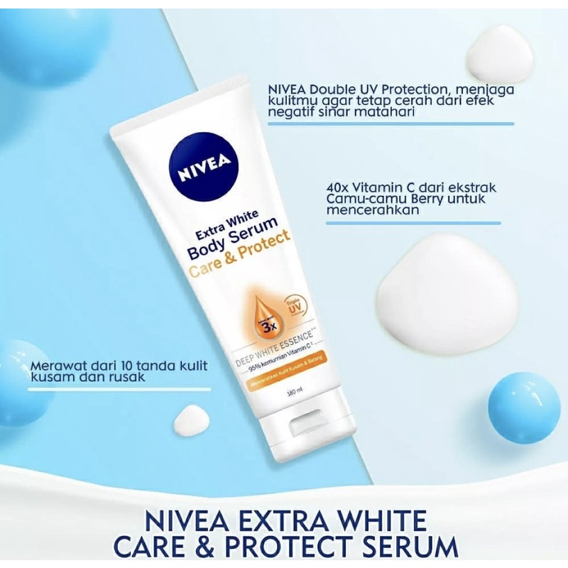 NIVEA EXTRA WHITE BODY SERUM 180ML