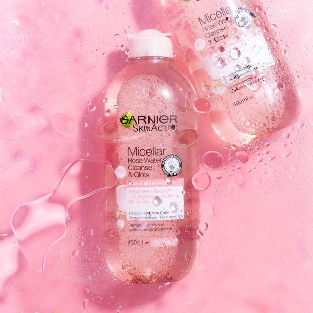 rose micellar water garnier
