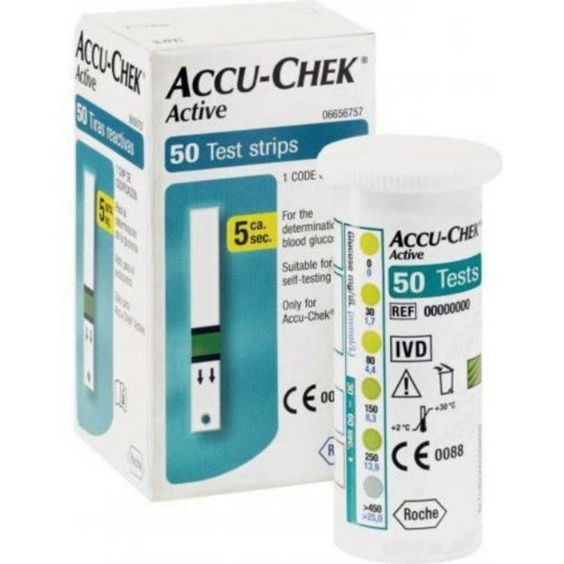 STRIP ACCU-CHEK ACTIVE ISI 50 ORIGINAL