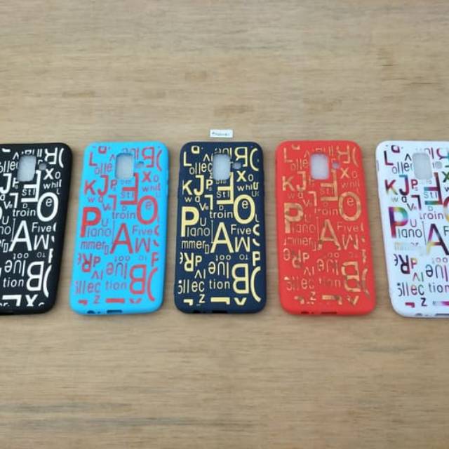 Case Samsung Galaxy A6 2018 Softcase Motif Alphabet Samsung SM-A600G