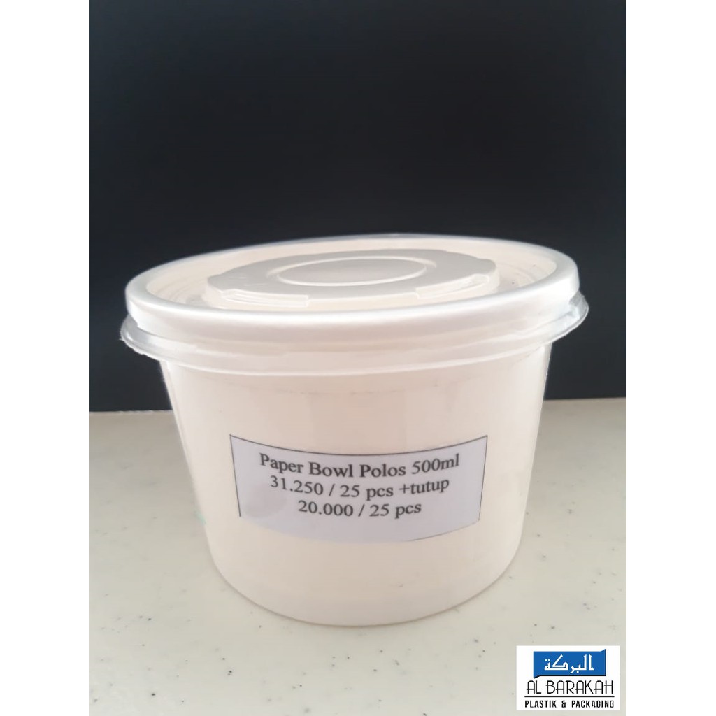 Paper Bowl 500ml / Rice Bowl 500ml