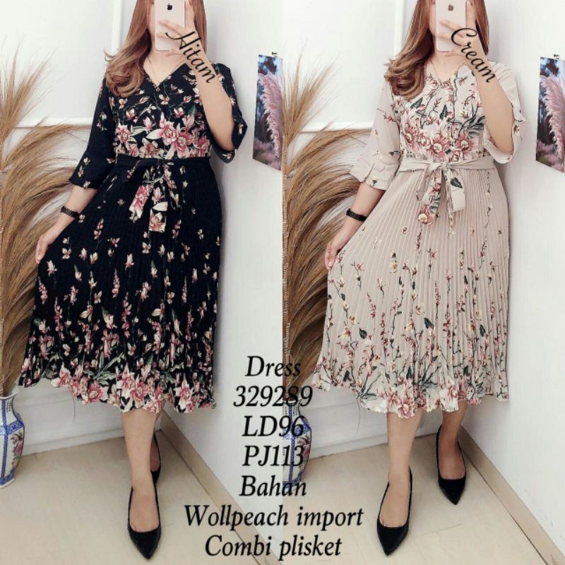 Dres 329289/wollpeach import combi Plisket
