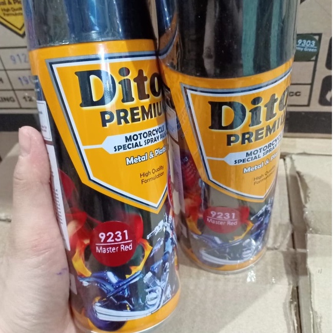 Pilok Pilox DITON Premium H9231* Master Red / 9231 Merah Maroon / Merah Honda (400cc/400ml)