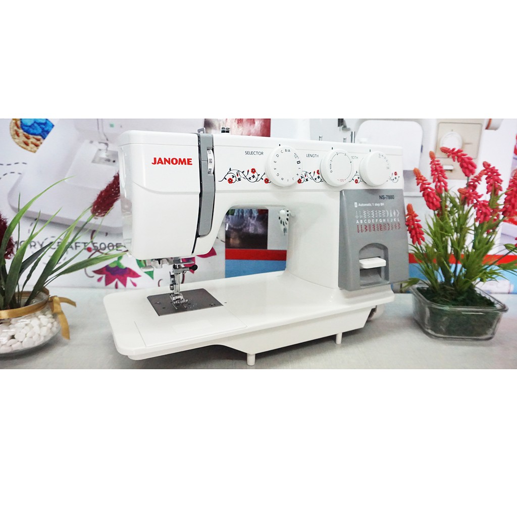 jual mesin jahit merk janome type ns 7880 - semi portable