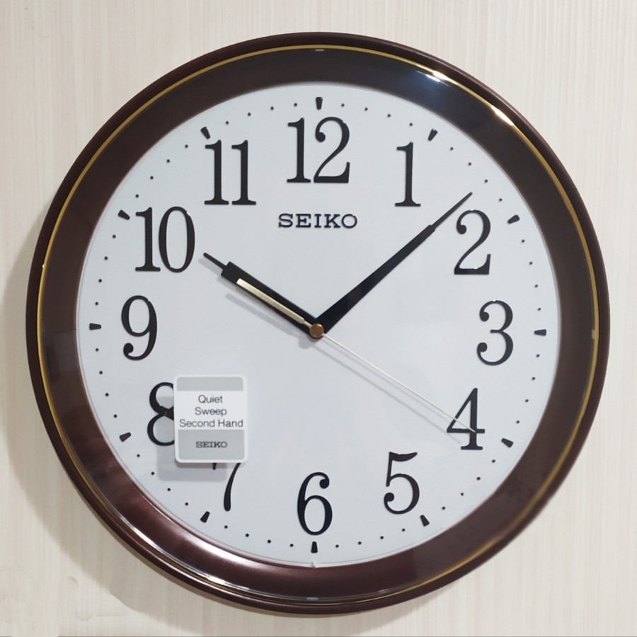 Jam Dinding Seiko Original Qxa768 Wall Clock 34cm Detik Halus Quiet Sweep Shopee Indonesia