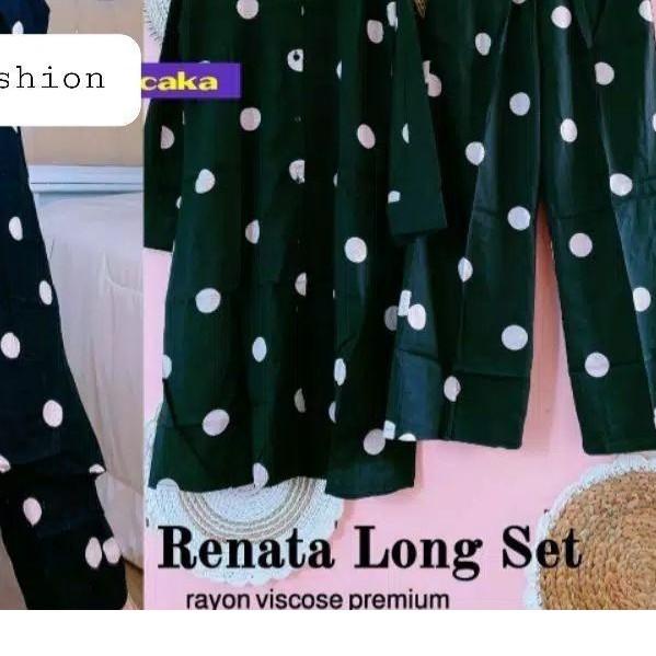 ☚ LONG JUMBO / Setcel long tunik jumbo polkadot XXXL Ld 125 / Setelan polkadot long tunik jumbo / On