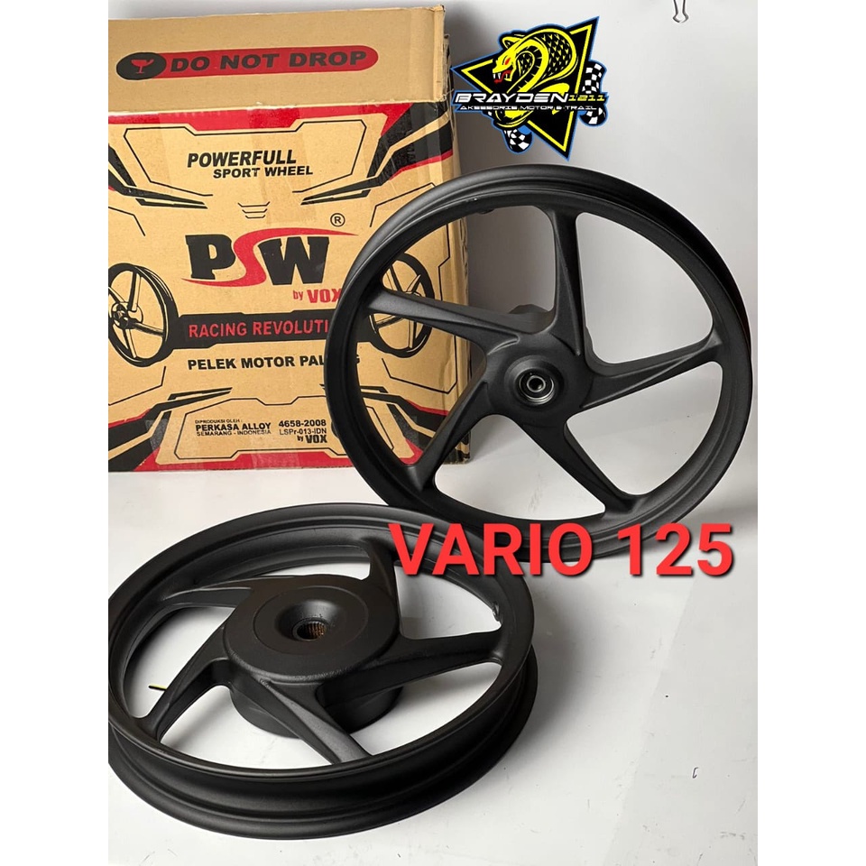 Velg velek racing vario beat scoopy vario 125 vario 150 PSW racing 1set depan belakang ring 14