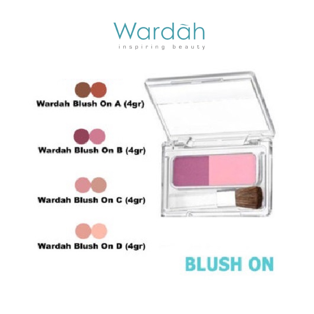 ⭐️ Beauty Expert ⭐️ Wardah Blush On 4 g  A B C D - Variant Warna