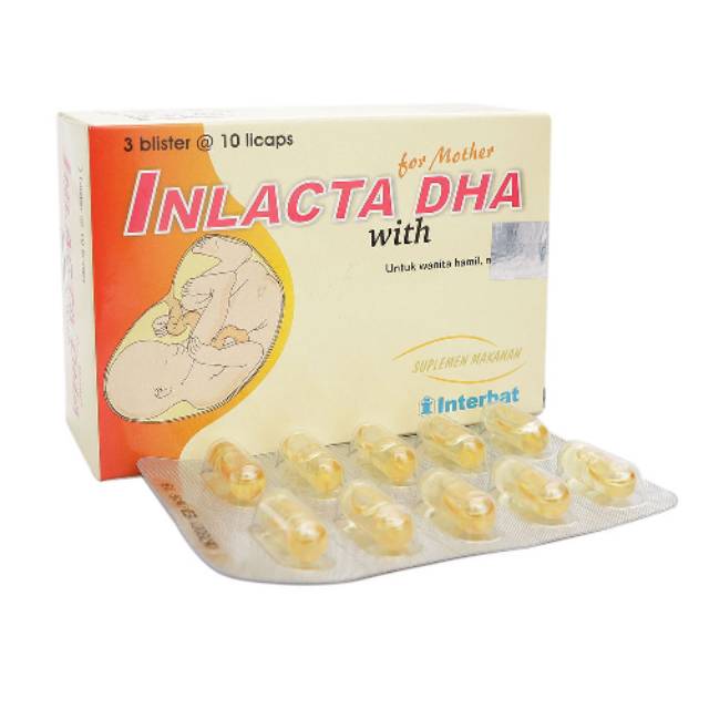 Inlacta DHA for mother isi 30 softgel - Suplemen ibu hamil menyusui