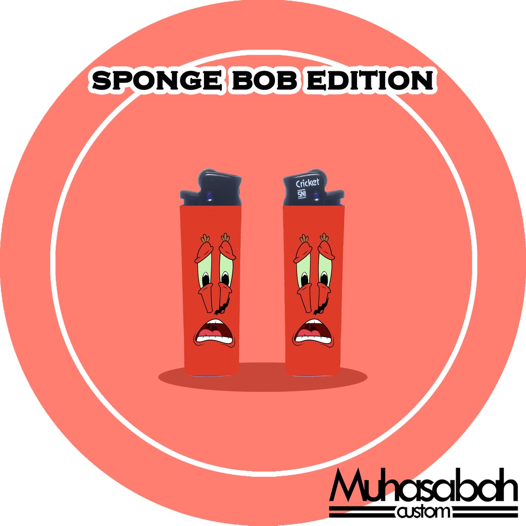 Sponge Bob Edition Korek Api Cricket Custom Gambar Unik Murah