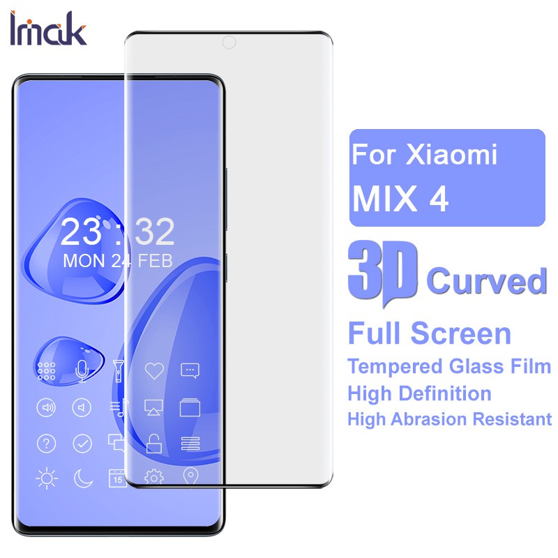 Tempered Glass Xiaomi Mix 4 / Mi Mix 4 IMAK 3D Curved Full Coverage Screen Protector