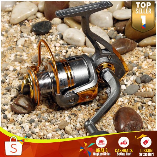 Debao Gulungan Pancing DB3000A SF 02 Metal Fishing Spinning Reel 10 Ball Bearing Aman Berkualitas