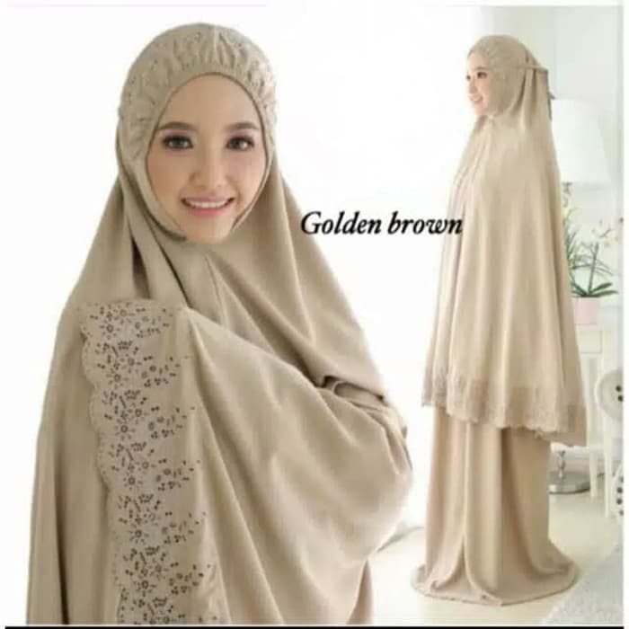 Mukena Remaja / Tanggung Terusan Bahan Polino Efata Kekinian ★★. JP804 Terlaris  Siti Khadijah  Ju