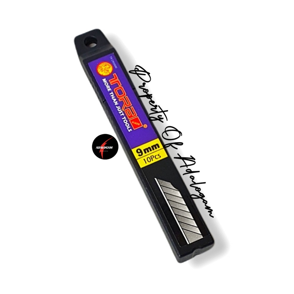 TORA Spare Blades Isi Cutter Kecil 9 MM - Refill Kater isi 10 pcs