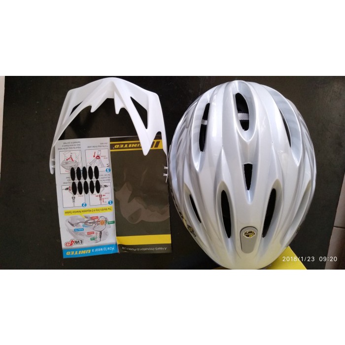 Helm Sepeda United F-22 Raptor warna Putih