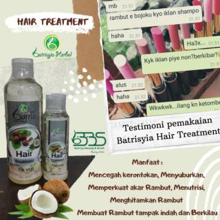 Batrisyia Hair Treatment Bht With Vco Shopee Indonesia