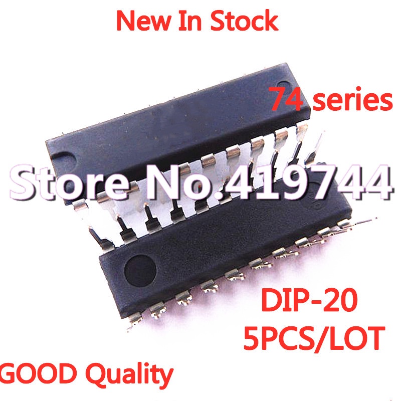 5pcs / LOT 74HC573 SN74HC573N DIP-20 Eight-bit three-state output trigger IC