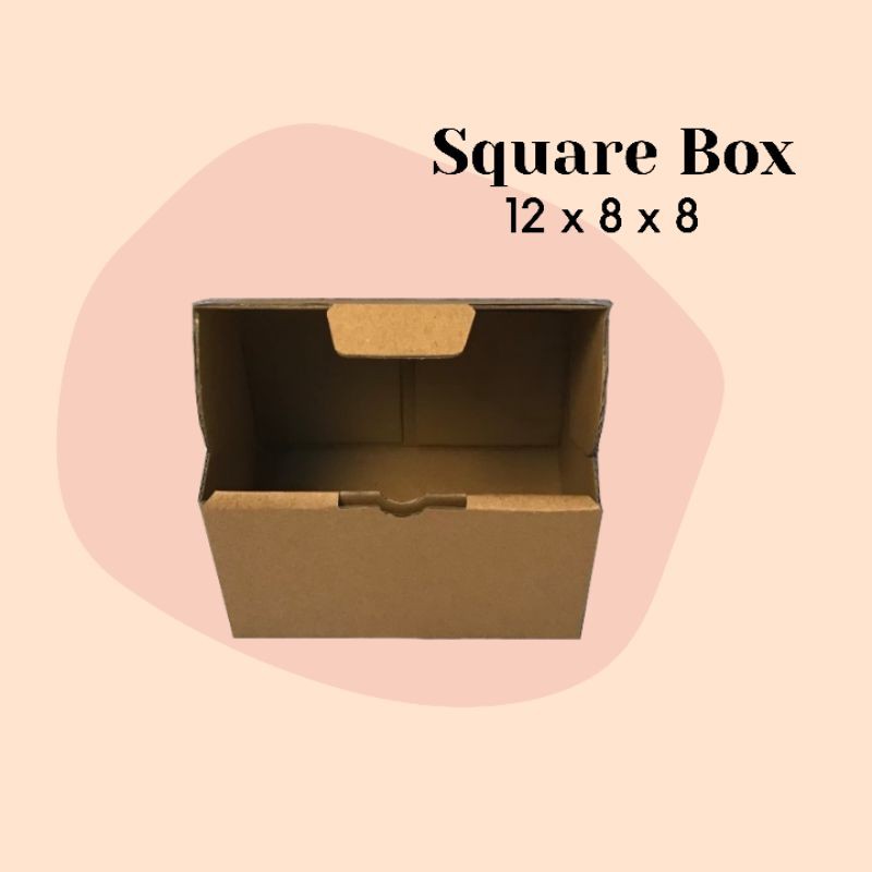 

SQUARE BOX // KARDUS DIE CUT KARTON COKLAT PACKAGING 12x8x8 // DUS PACKAGING/ DUS POLAROID