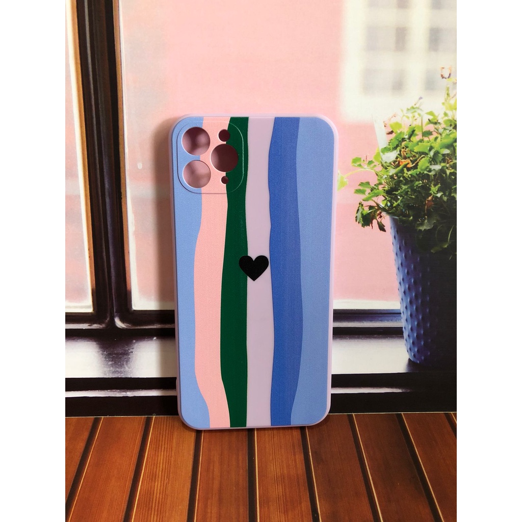 CASE MOTIF IPHONE 11 PRO MAX SOFT CASE MOTIF RAINBOW FOR IPHONE 11 PROMAX