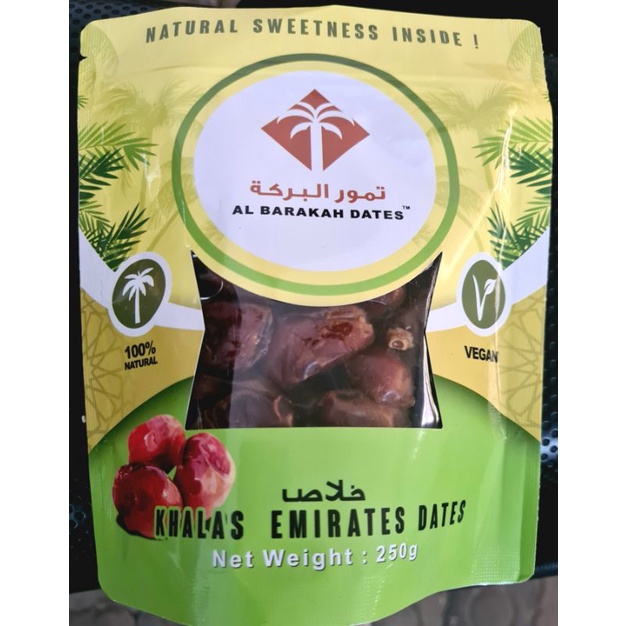 

kurma khalas Al-Barakah 250 Gr (Pouch)