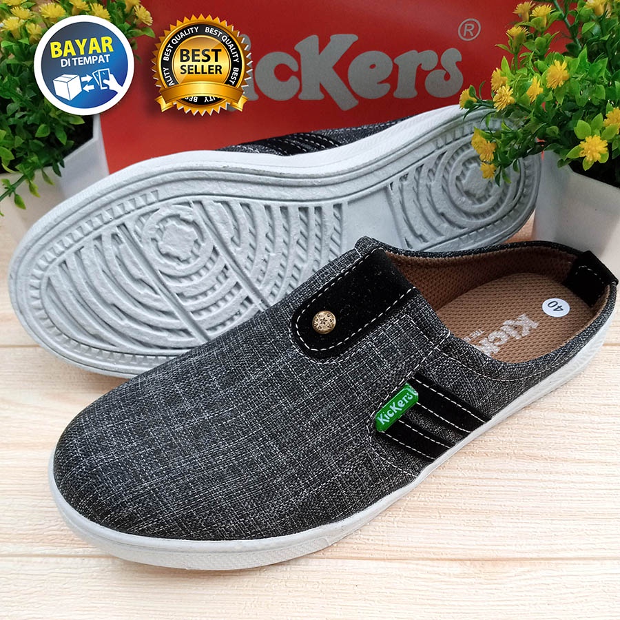 HUJAN PROMO 7.7 !! SEPATU PRIA DEWASA CASUAL SLOP MURAH BERKUWALITAS TRENDI NYAMAN DIPAKAI / SAKIPO