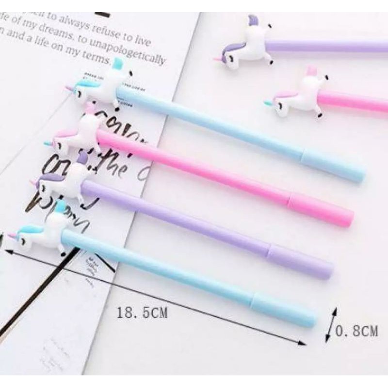

Pulpen gel Unicorn Full Body lucu.