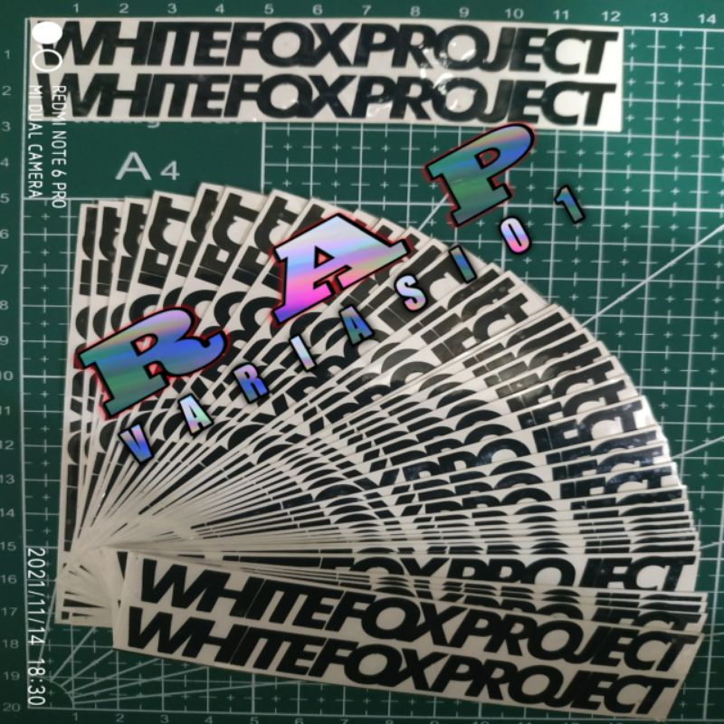 stiker Whitefox project