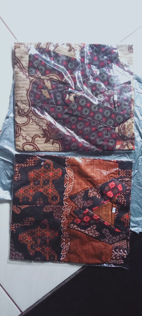 Bswart Batik Hrb026 Kenongo Hem Pendek Padi Pekalongan M L Xl Batik Pria Murah Modern Grosir