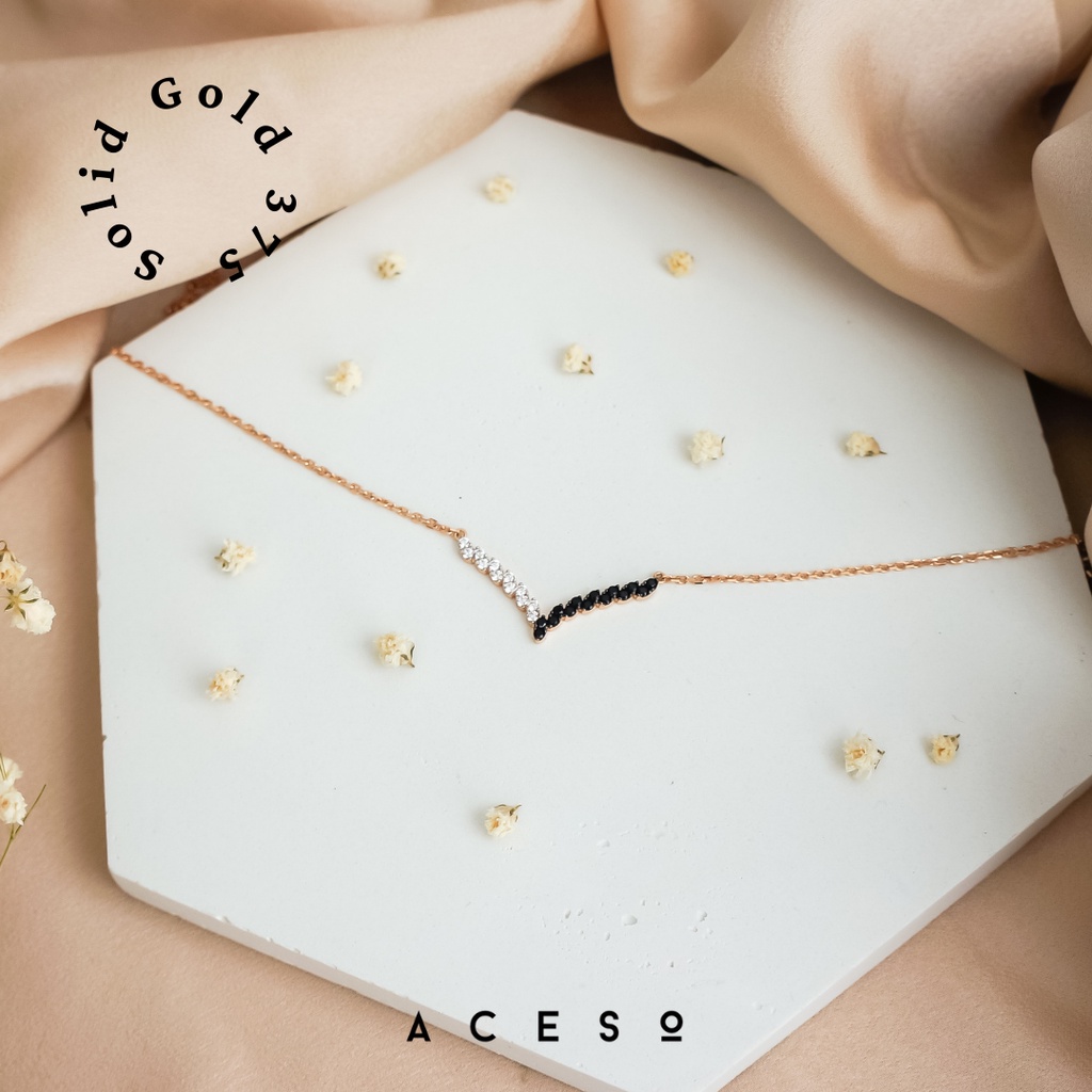 Kalung Wanita Emas 375 - Wili Necklace - Emas Kadar 375