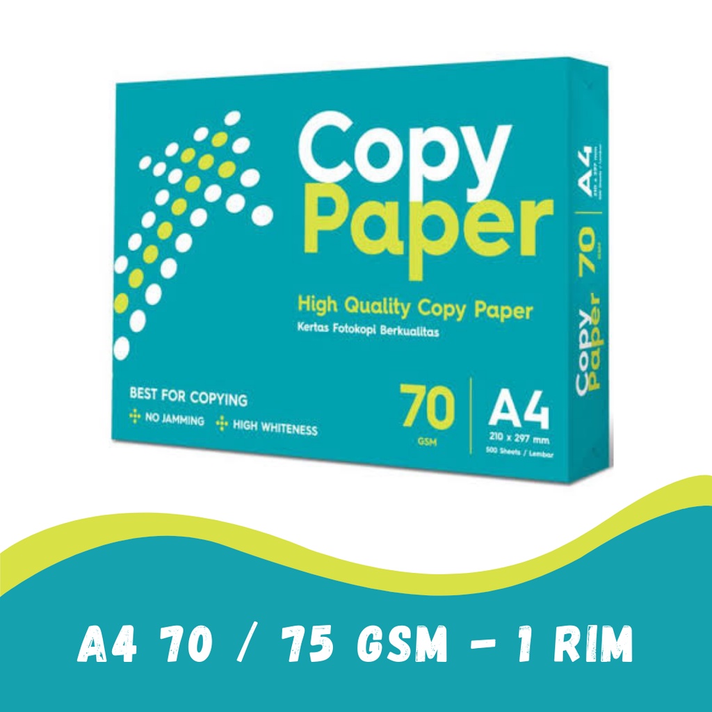 

Copy Paper Kertas HVS A4 / F4 (75 GSM)