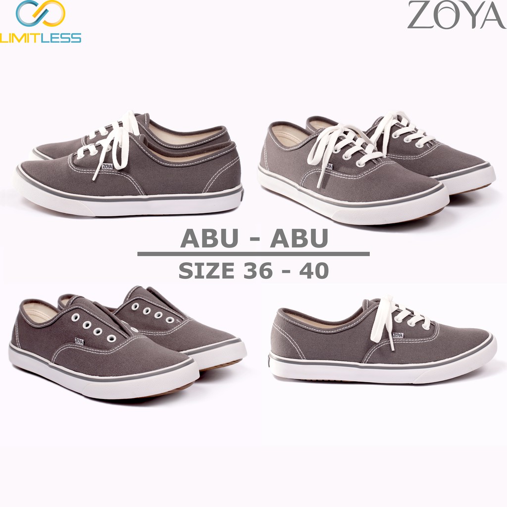 Sepatu Wanita Canvas Zoya Sneakers Canvas Wanita Casual Sepatu Putih Wanita Kanvas ZOYA