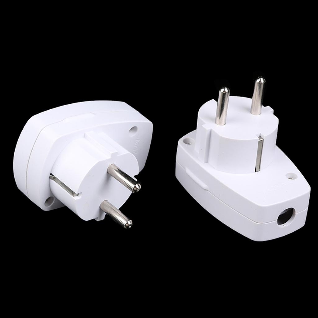 1pc Plug Power Tipe F Dengan Indikator LED Dapat Dilepas