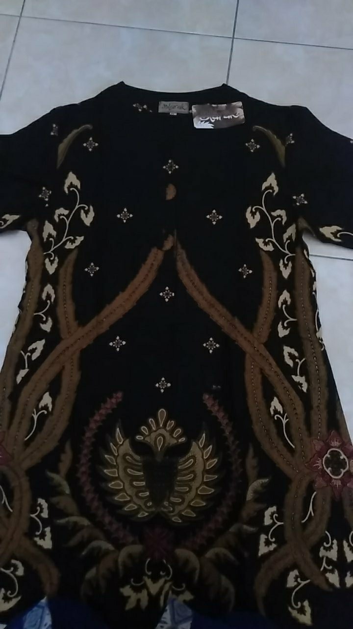 Atasan Batik Tunik (full Kancing Depan,ada Saku Kiri Kanan)