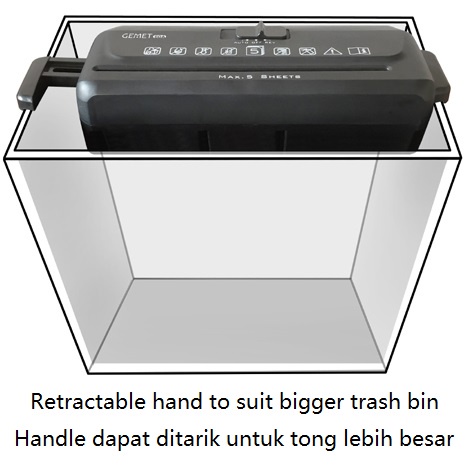 GEMET 60S MESIN PENGHANCUR KERTAS PAPER SHREDDER 60A