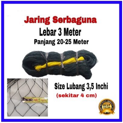 Jaring Ayam 3 Meter x panjang 25 m / Jaring Pagar Ayam / Jaring Kandang Ayam / Jaring Pagar Tanaman