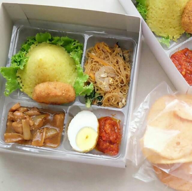 (Isi 50pcs) Mika Nasi Box/Mika Nasi Kotak/Mika Lunch Box