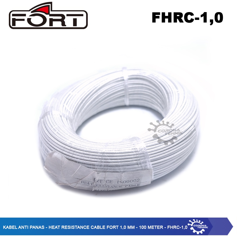 Heat Resistance Cable Fort 1,0 mm - 100 Meter - Kabel Anti Panas