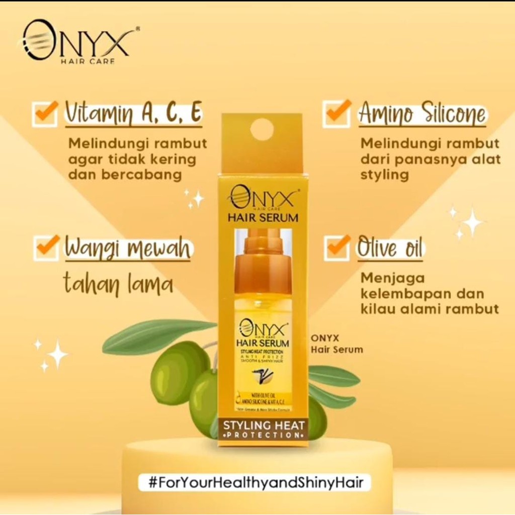 Onyx Hair Care Hair Serum Styling Heat Protection . serum vitamin rambut